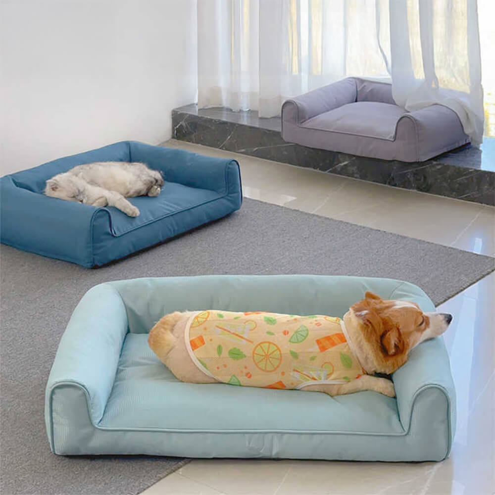 Wasserdichtes Oxford Abnehmbares Waschbares Bolster-Hundebett Sofa