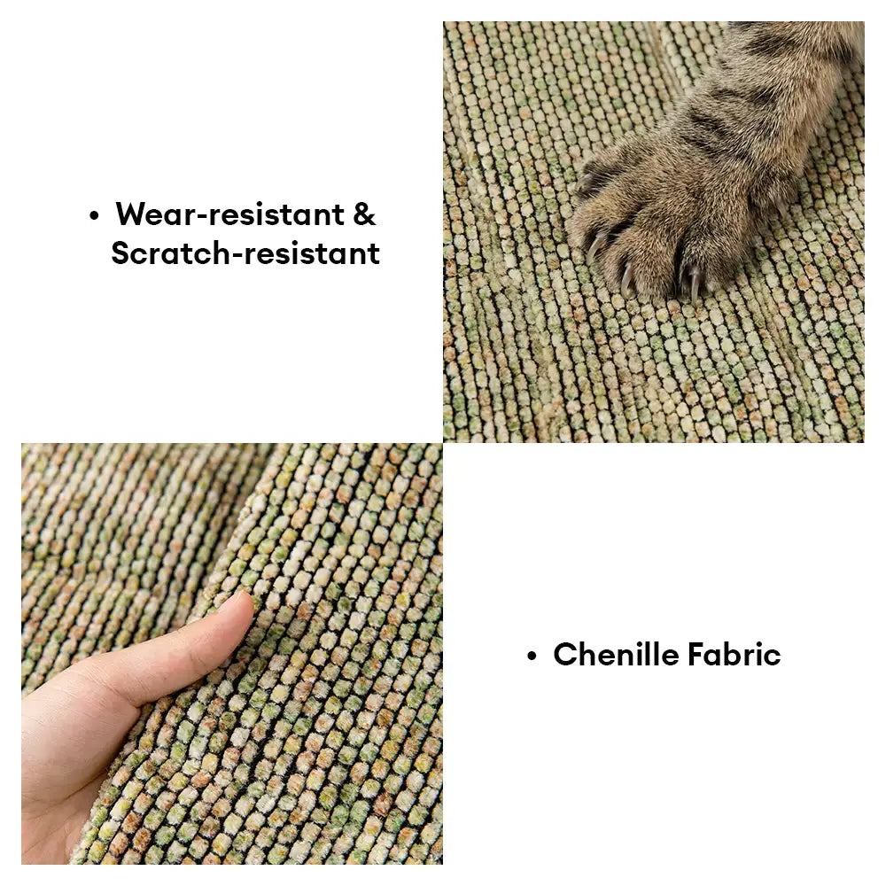 Haustierfreundlicher Chenille-Strukturierter Rutschfester Sofabezug mit Ausgefransten Rändern