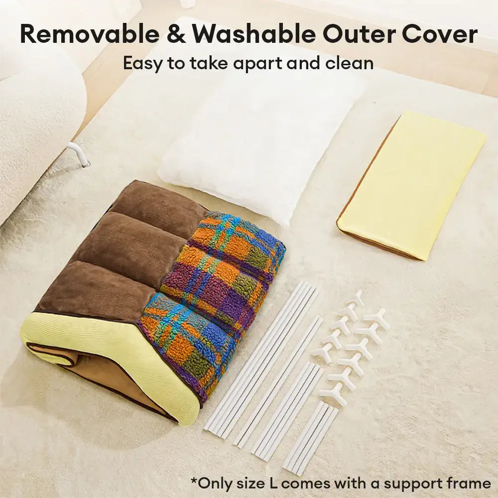 Plaid Retro Gemütlicher Höhlenstil Warmer Tiefer Schlaf Hund- und Katzenbett - Retro Haus