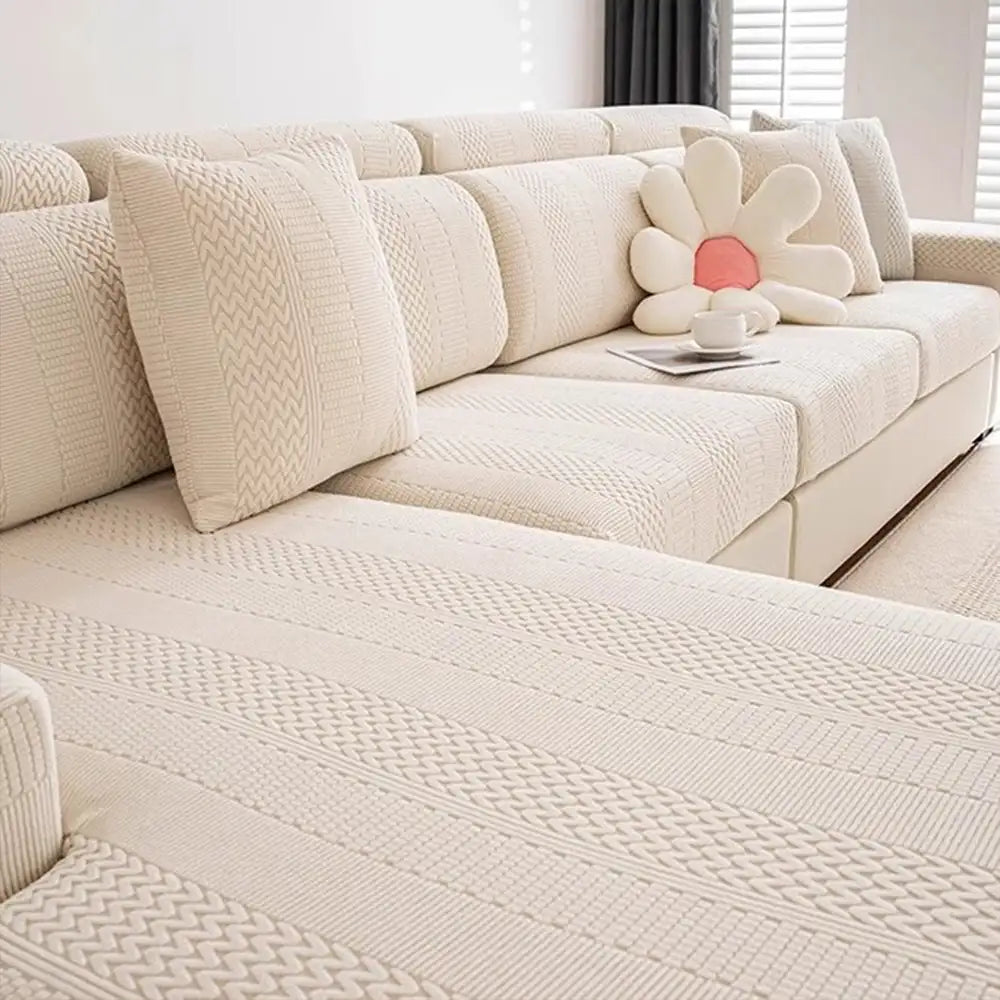 Polarfleece Weiche Antistatische Schutz Sofa Elastischer Vollumschlag Couchbezug