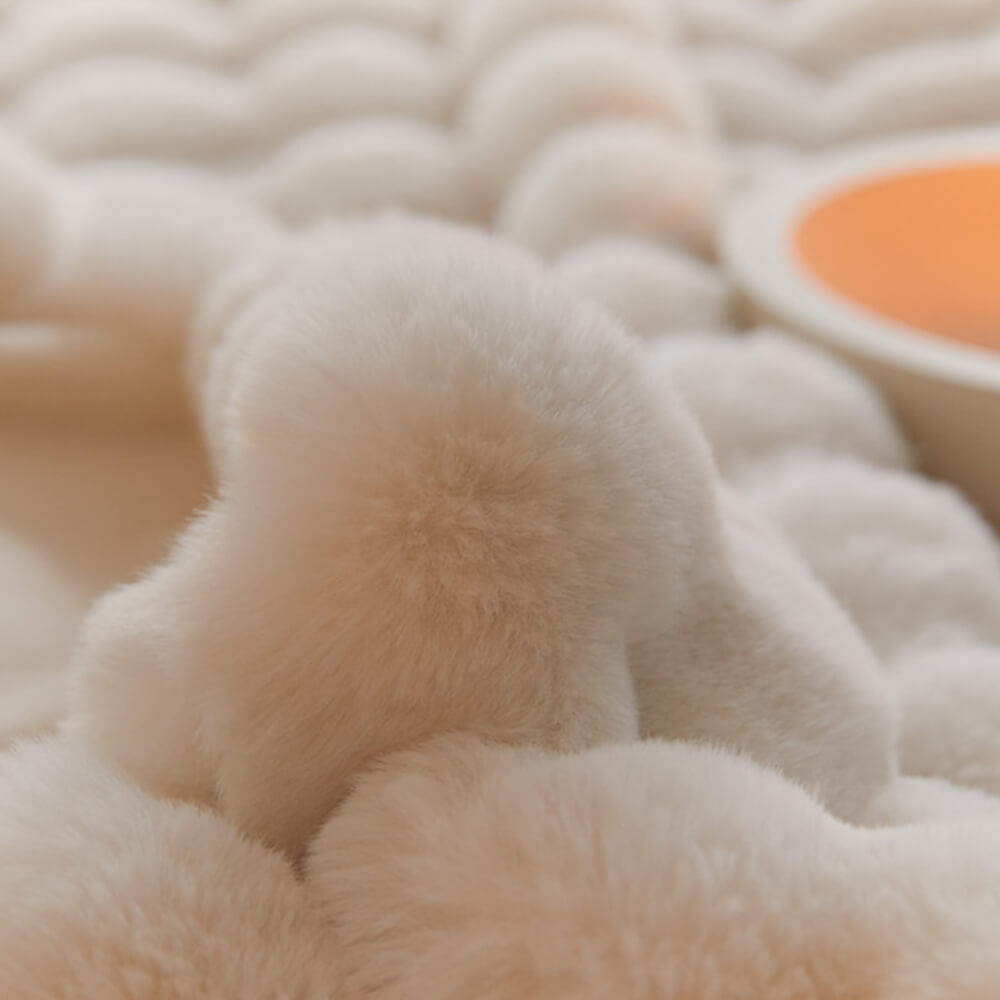 Hochwertige Doppellagige Verdickte Decke aus Kaninchenfellimitat