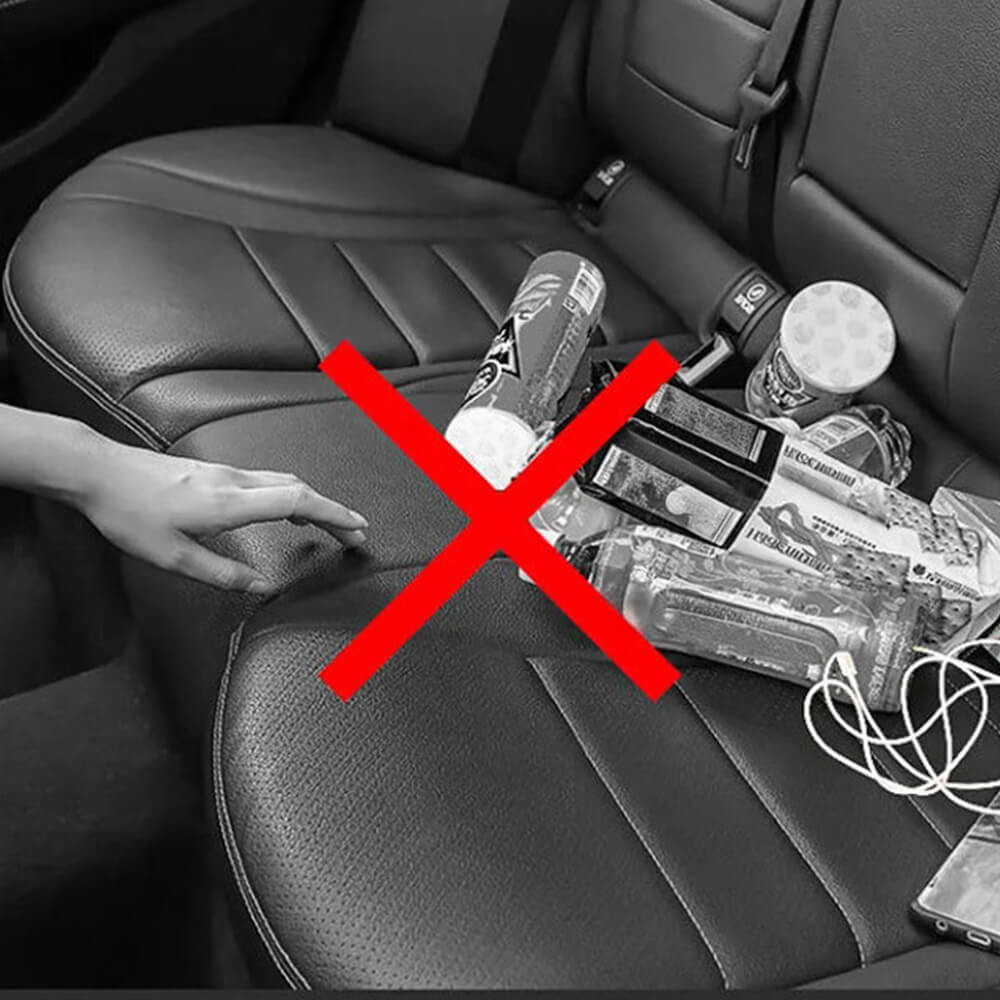 Gepolsterte Diamantmuster-Autositztaschenlagerung – Halten Sie Ihre Essentials griffbereit