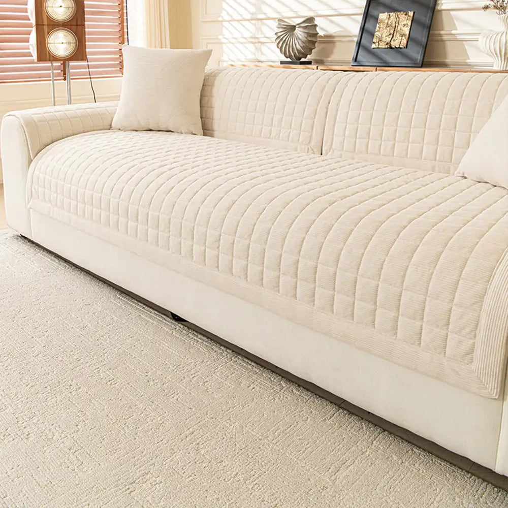 Gepolsterter quadratischer einfacher bequemer Sofa-Schutz Non-Slip Couchbezug