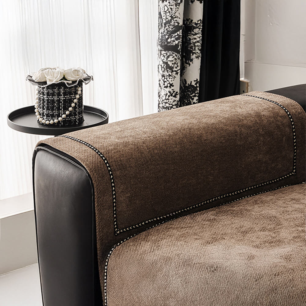 Einfache moderne Jacquard Hochgewicht rutschfeste Chenille Sesselüberzug