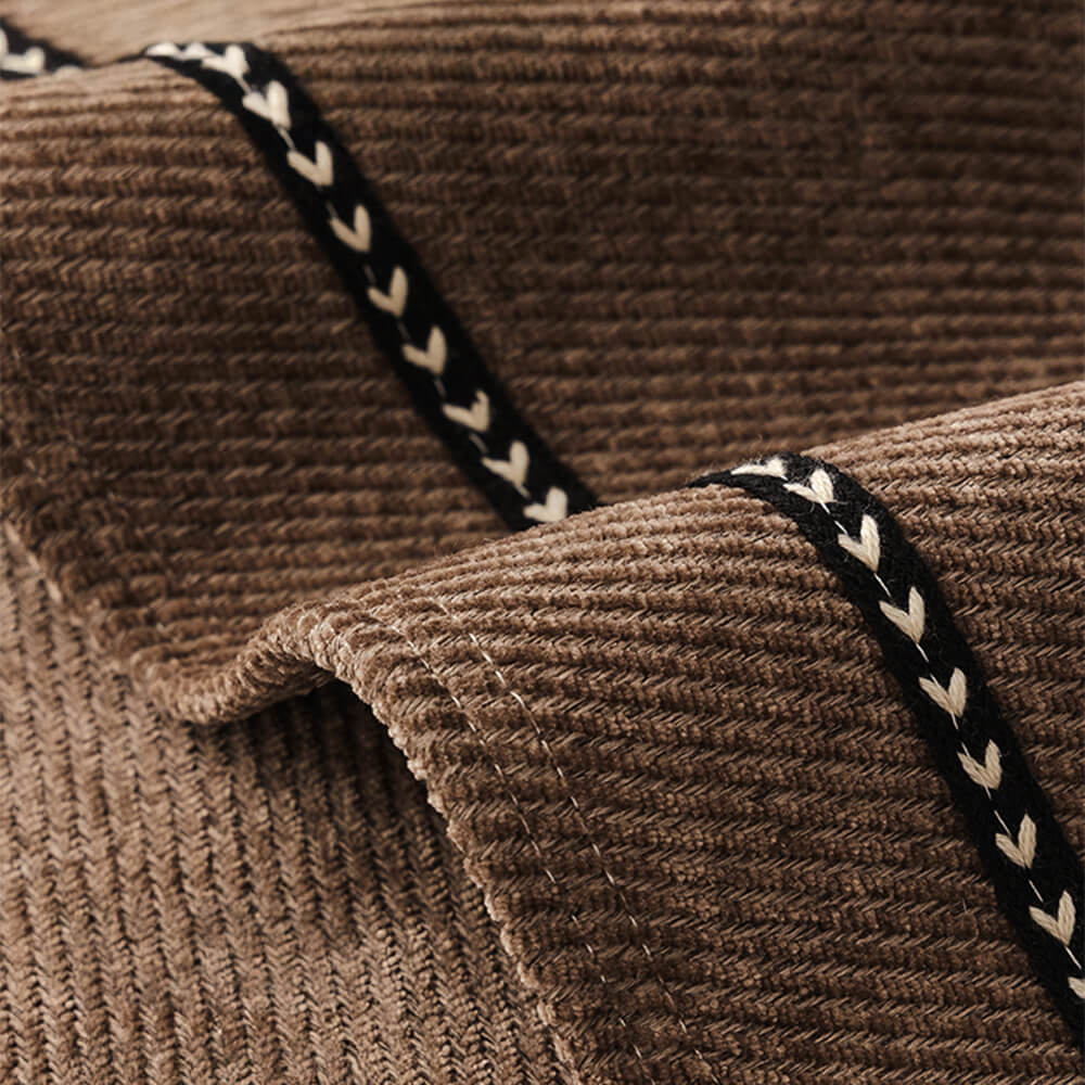 Schlichte rutschfeste Sofadecke aus Samtstoff