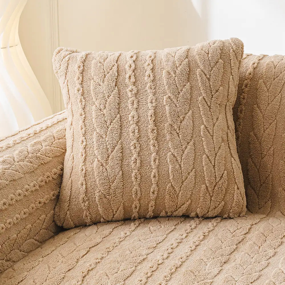 Einfache dicke weiche Fleece-Stoff Sofaschutz Couchbezug
