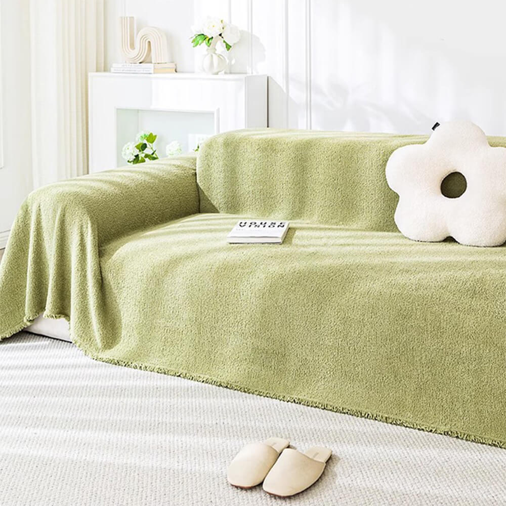 Weicher Plüsch Wasserbeständig Mehrzweck-Möbel Schutz Sofa Abdeckung