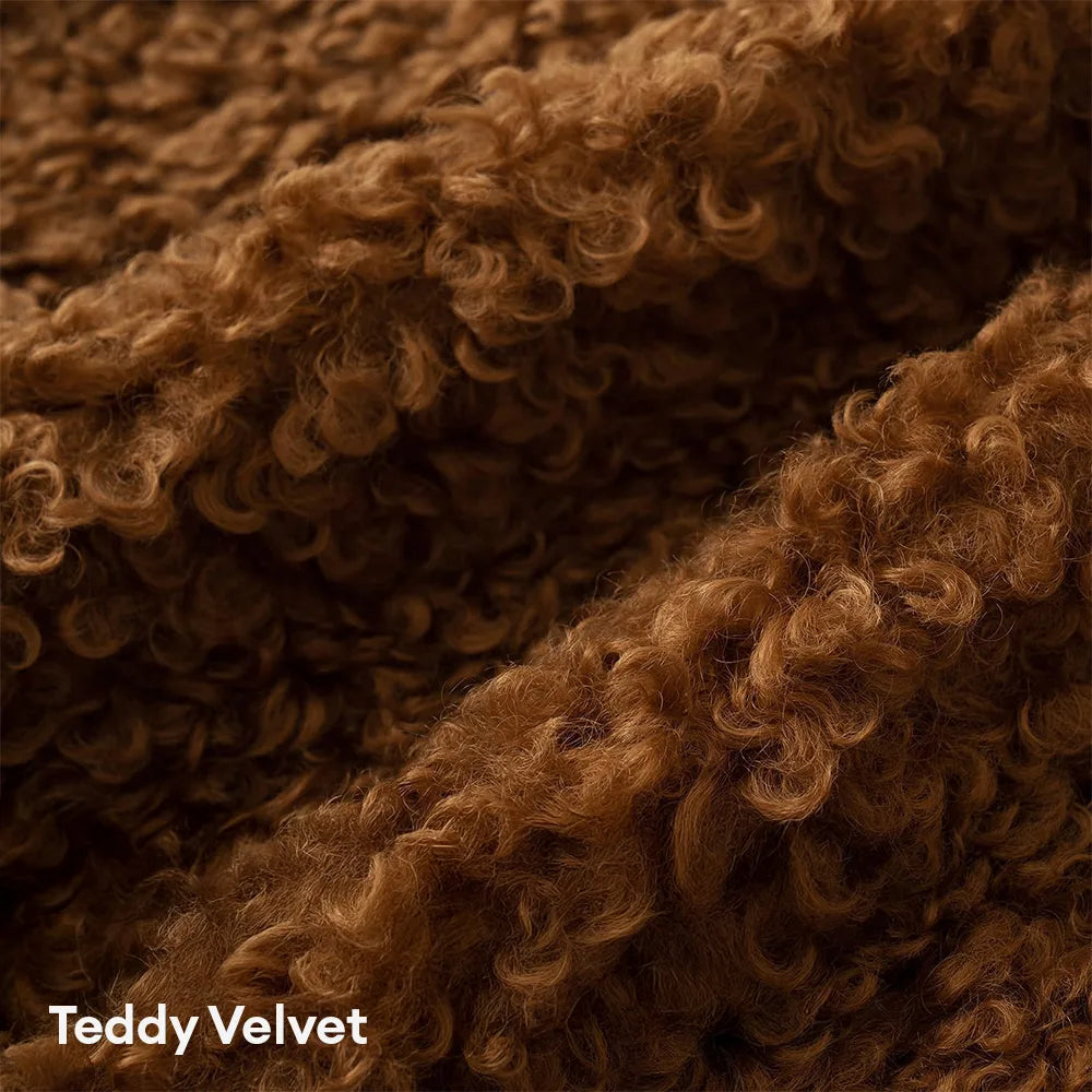 Weicher Teddy-Velours dekoratives stilvolles Sofakissen