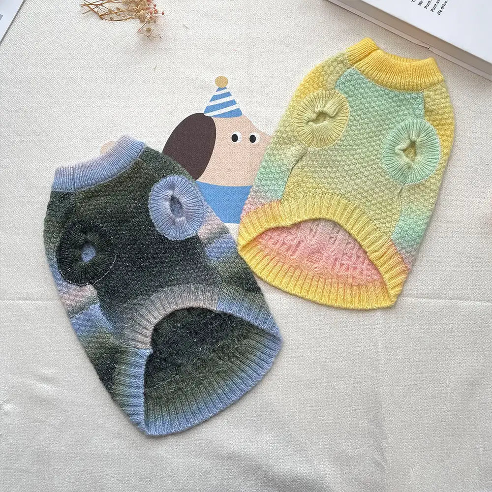 Weicher warmer dick gestrickter Hundepullover – Entworfen für Dackel, französische Bulldoggen und Möpse