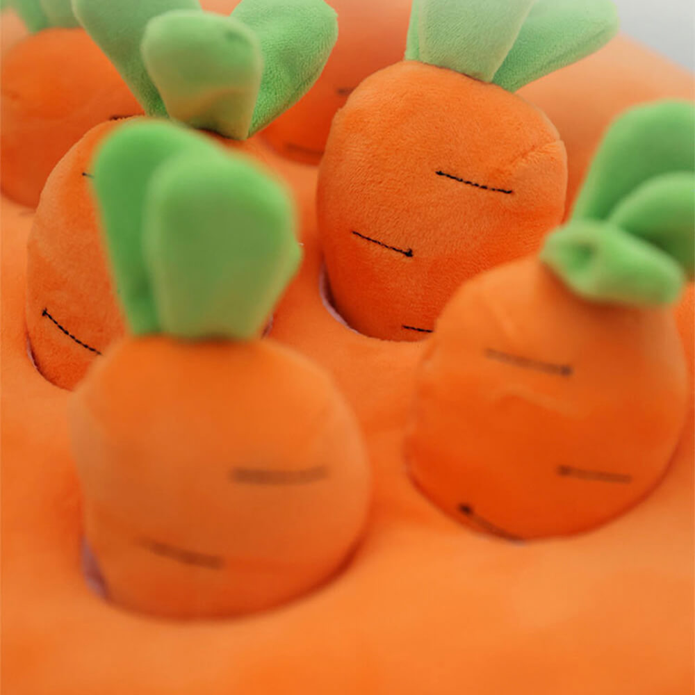 Quitschende Karotten Bereicherung Interaktives Spielzeug Hund Schnüffelspielzeug