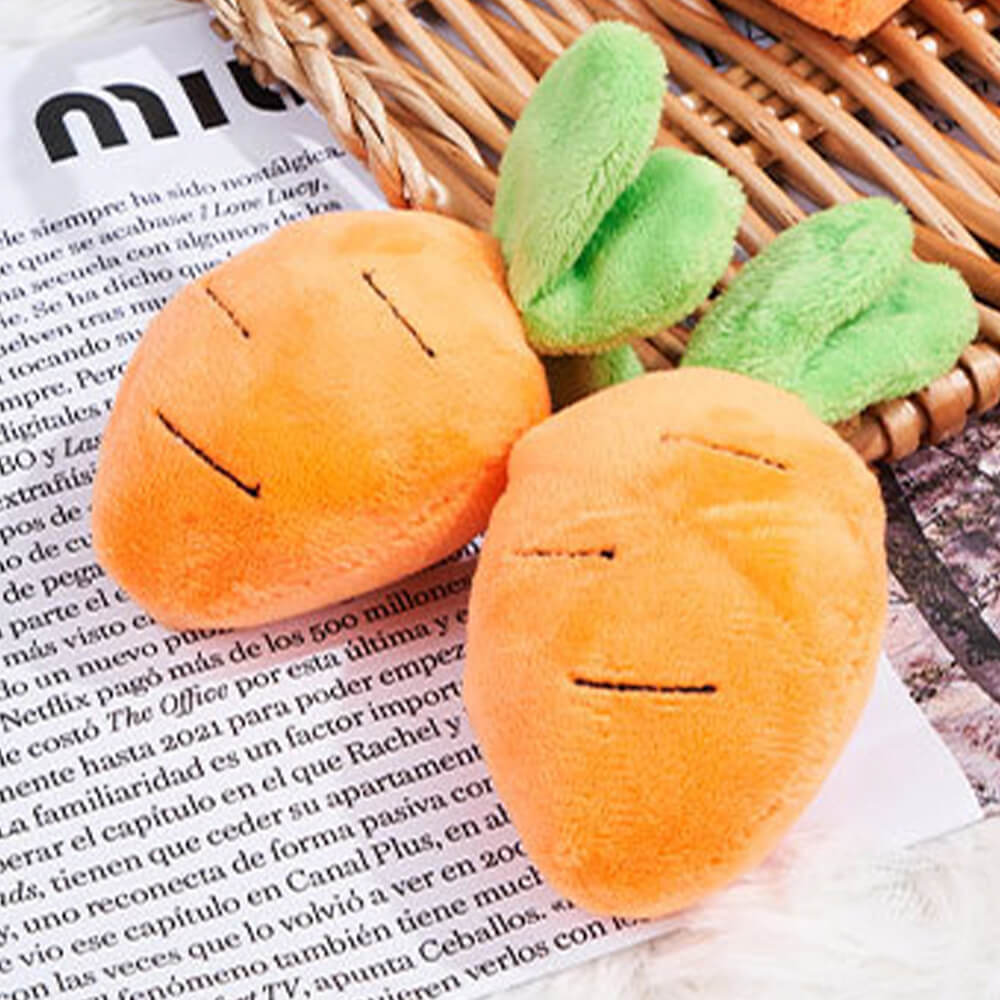 Quitschende Karotten Bereicherung Interaktives Spielzeug Hund Schnüffelspielzeug