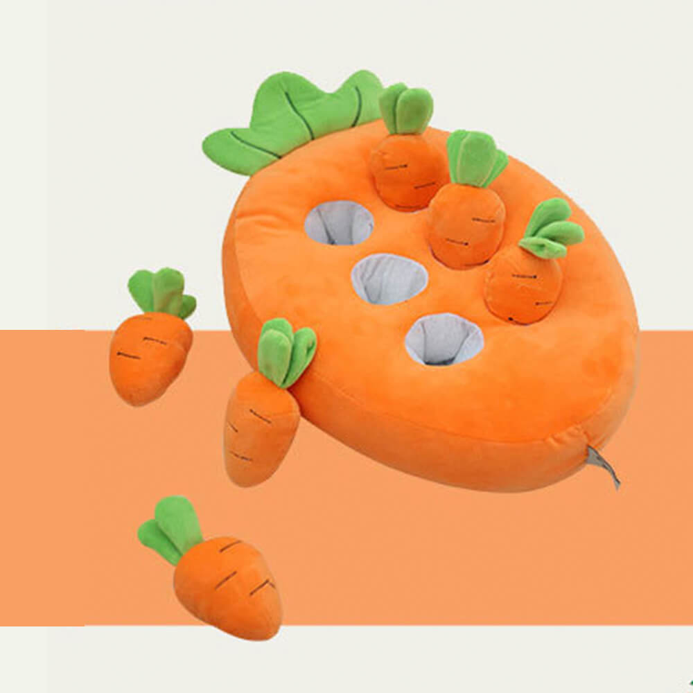 Quitschende Karotten Bereicherung Interaktives Spielzeug Hund Schnüffelspielzeug