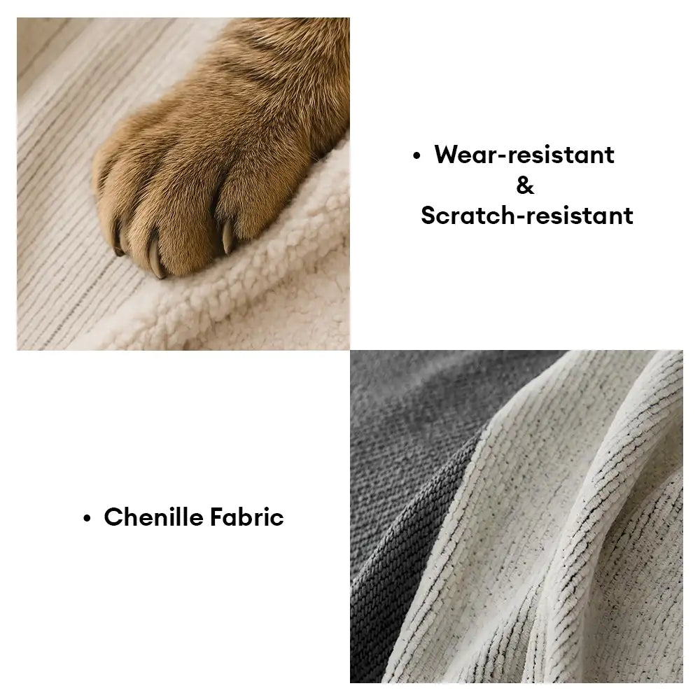 Stripe Art Kratzfester Chenille Multifunktions-Sofa-Schutzbezug Couchdecke