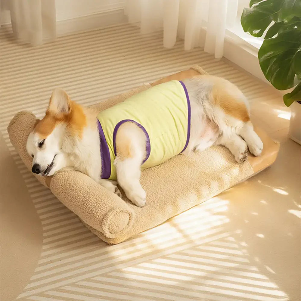 Teddy Fluffy Tiefschlaf Großes Raumkissen Hundebett - Honig Bernstein