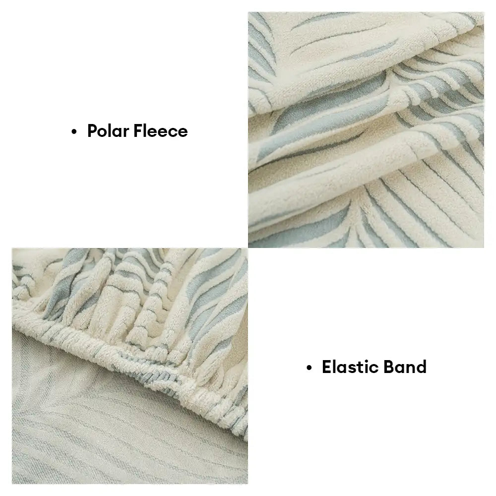 Dicker Polarfleece Jacquard Kratzfest Elastischer Sessel Couchbezug