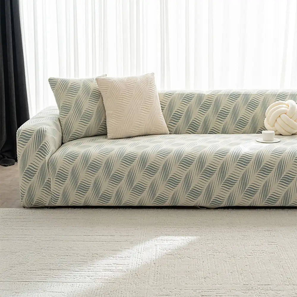 Dicker Polarfleece Jacquard Kratzfest Elastischer Sessel Couchbezug