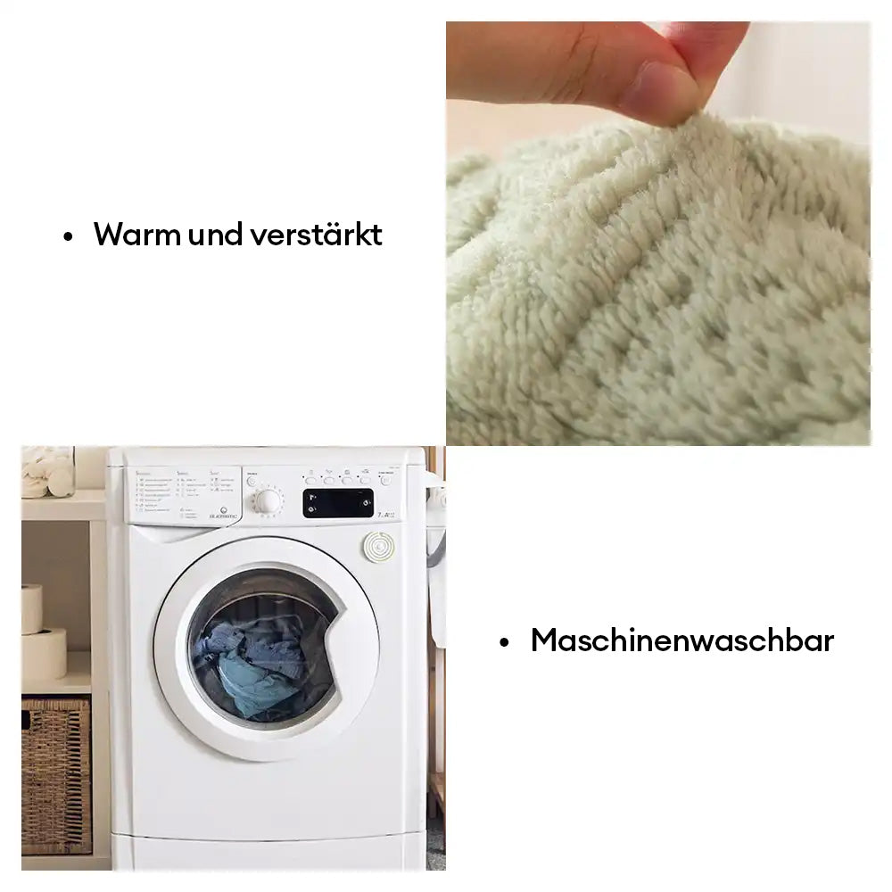 Ganzjahres-Nordic-Style-gestepptes Plüsch-Sofaüberwurf mit rutschfestem Boden