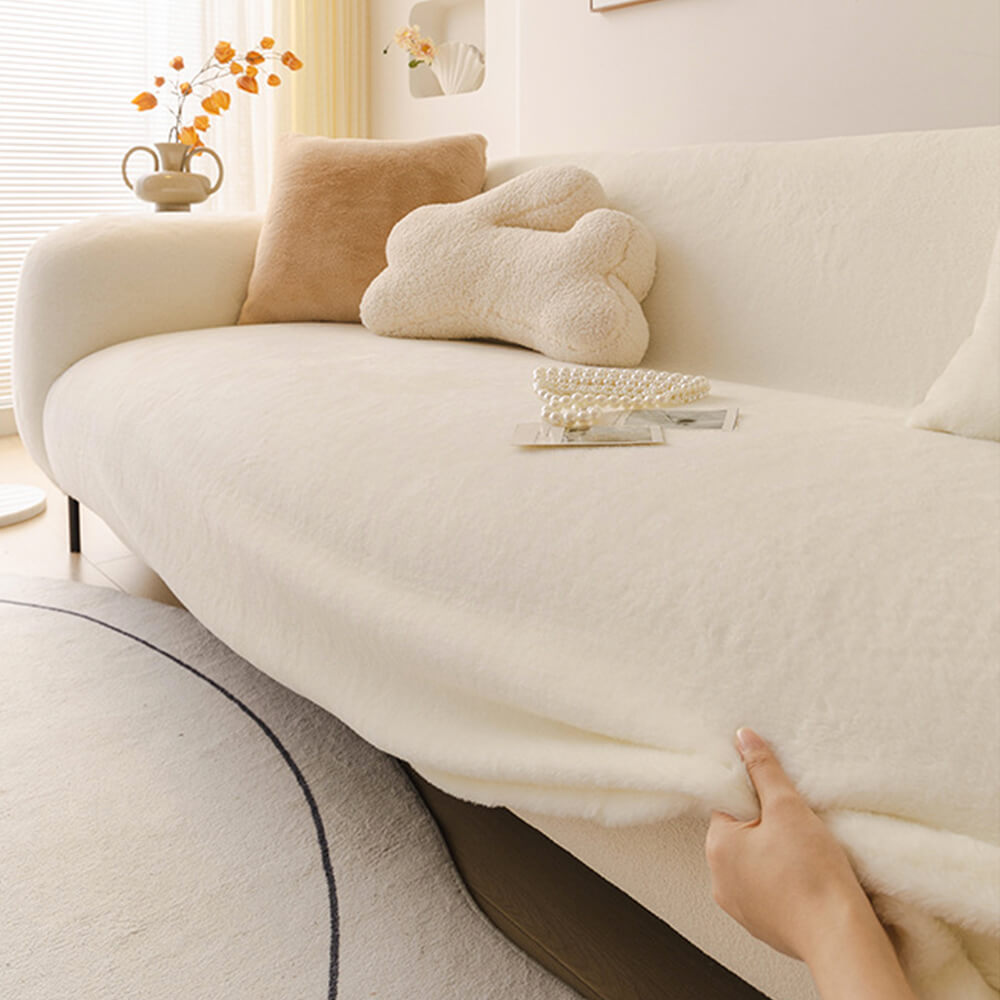 Ultraweicher, hautfreundlicher Plüsch-Sofabezug für vollständigen Schutz und Recliner-Slipcover
