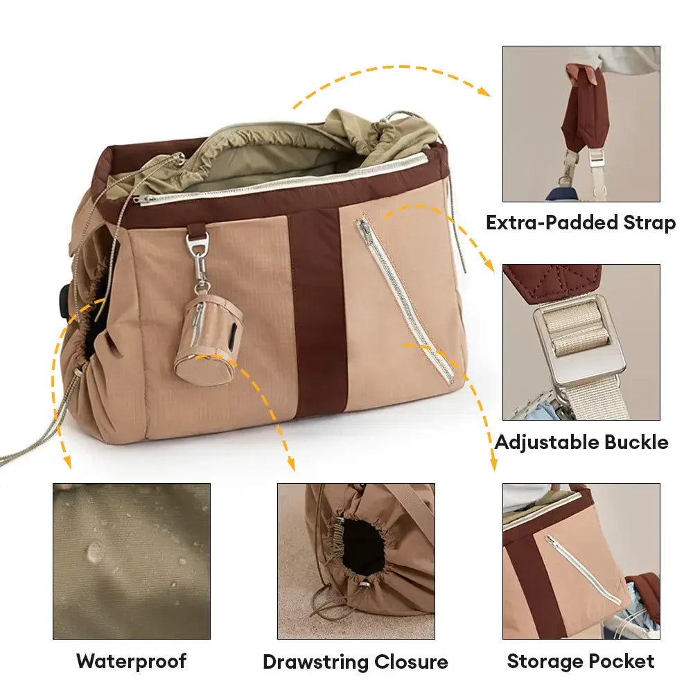 Vintage Breezy Outdoor wasserdichte große Tragepetschörbags