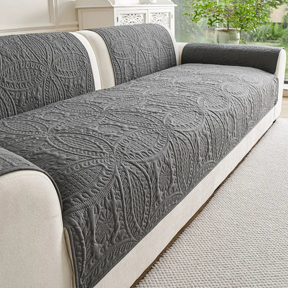 Wasserabweisender aufgerauter Stoff, ganzjährig atmungsaktiv, rutschfester Outdoor Couchbezug