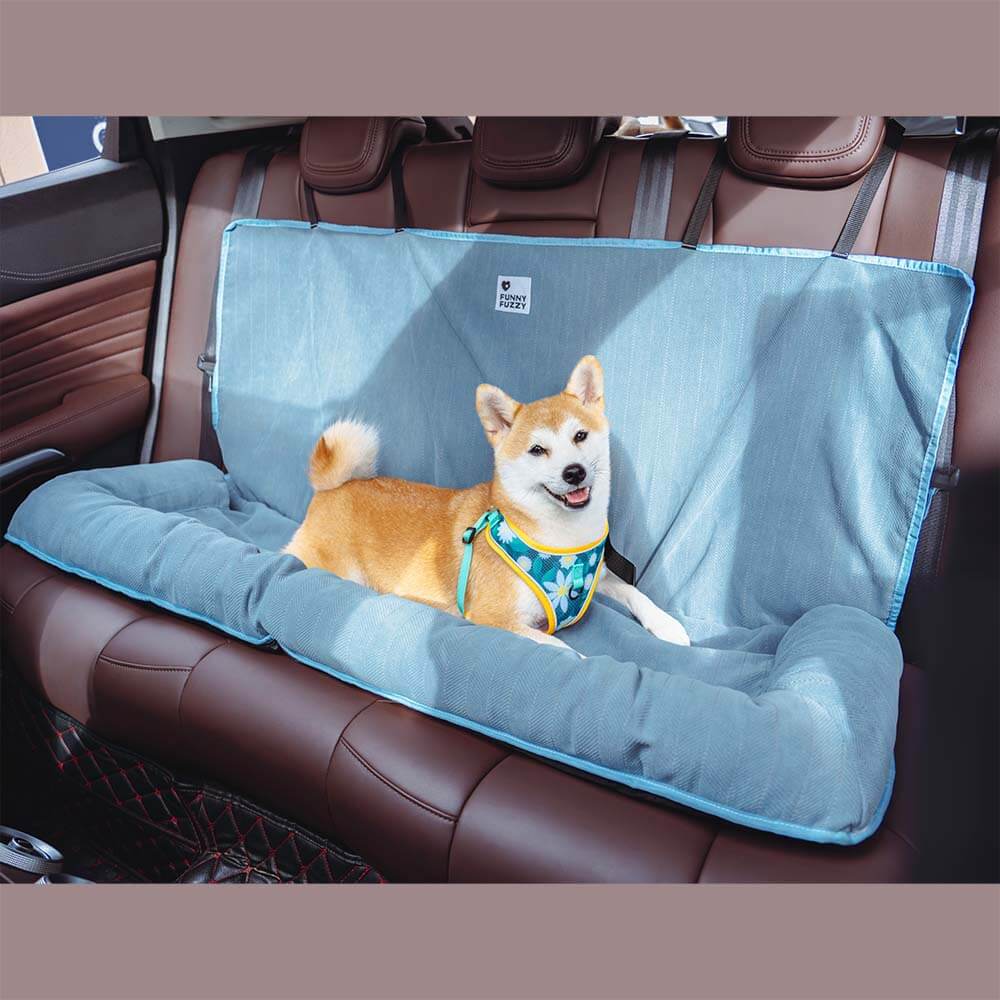 Großes Wasserdichtes Bequemes Hundebett für Autorücksitz