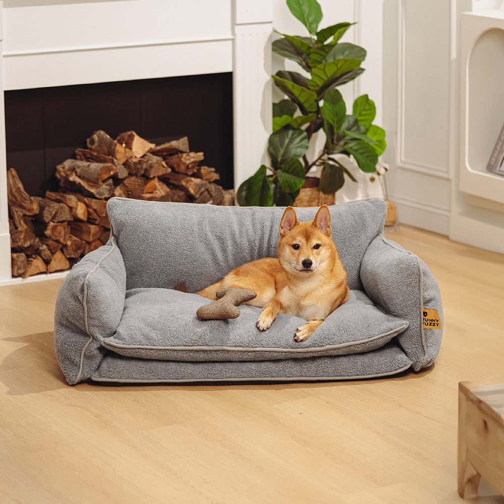 Bettbezug - Weiche Kunstlammwolle Doppel-Lagen Hund- und Katzen Sofabett