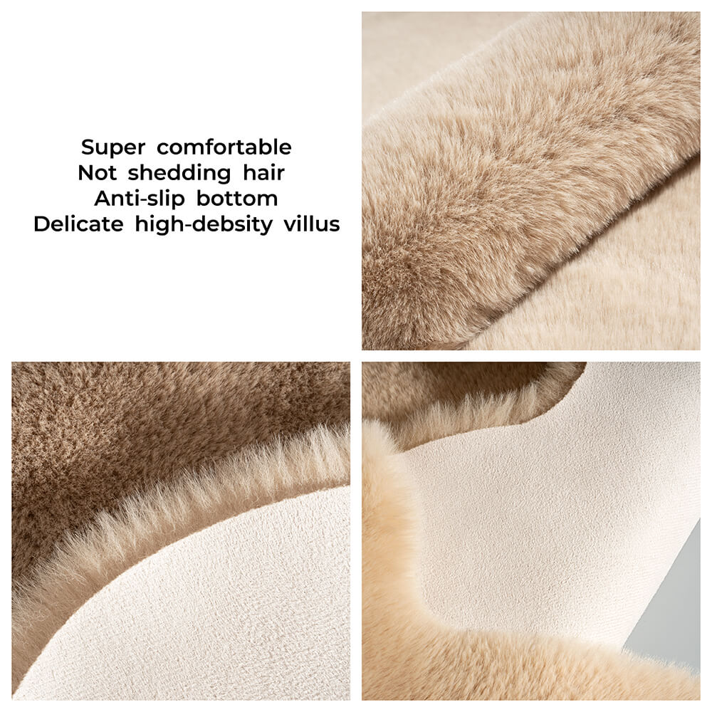 Große Flauschige Haustiermatte in Teddybärform