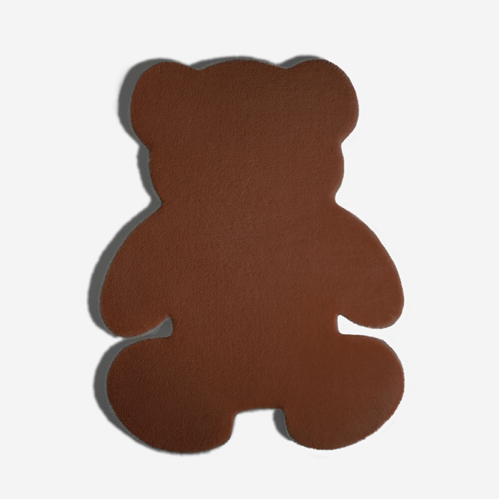 Große Flauschige Haustiermatte in Teddybärform
