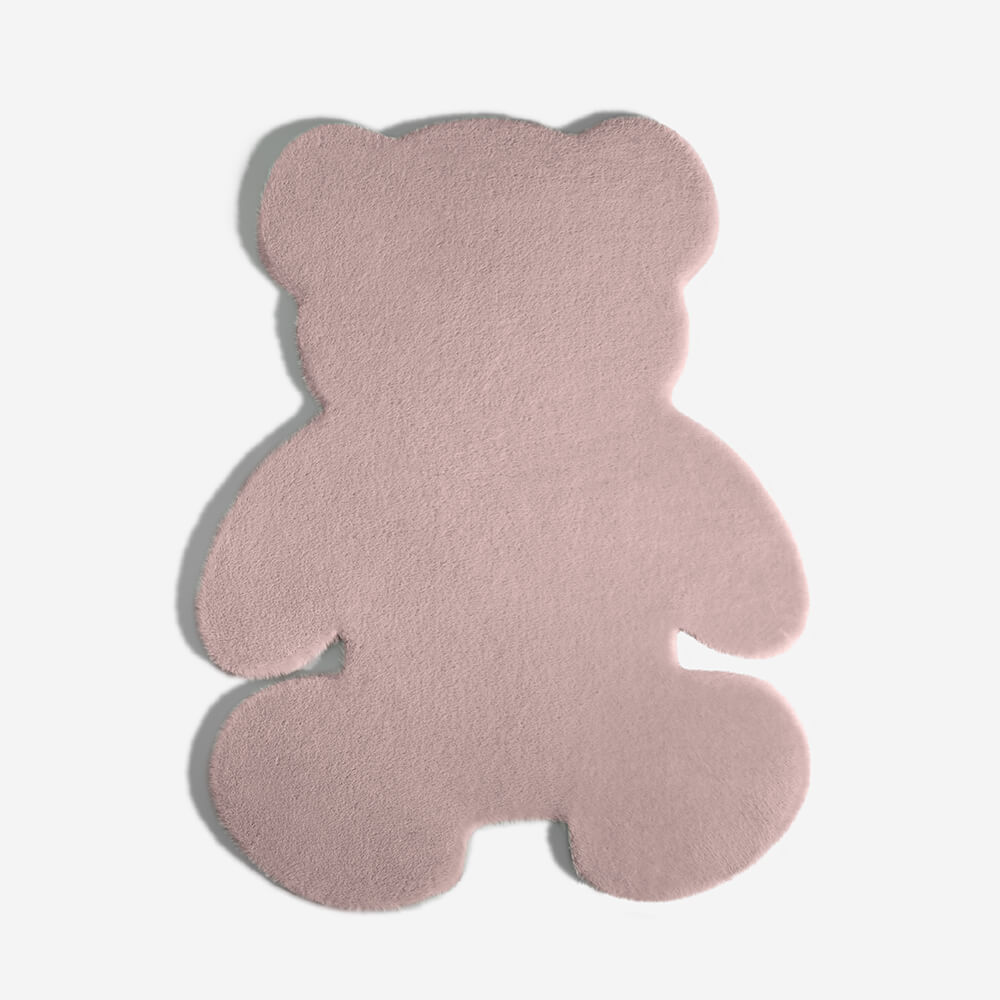 Große Flauschige Haustiermatte in Teddybärform