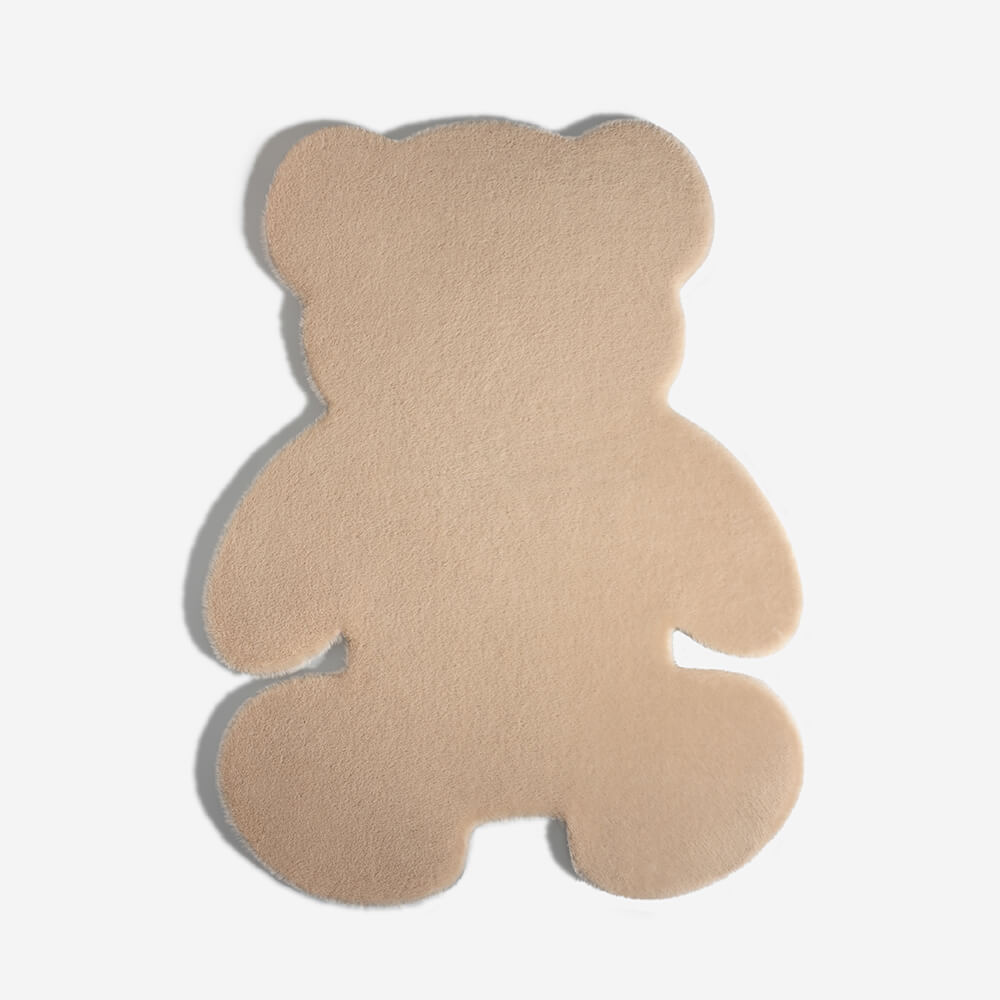 Große Flauschige Haustiermatte in Teddybärform
