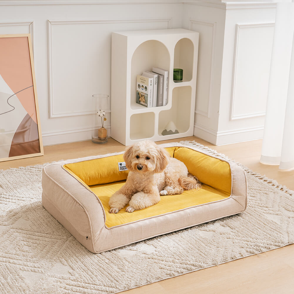 Bequemes Orthopädisches Hundesofabett mit voller Unterstützung