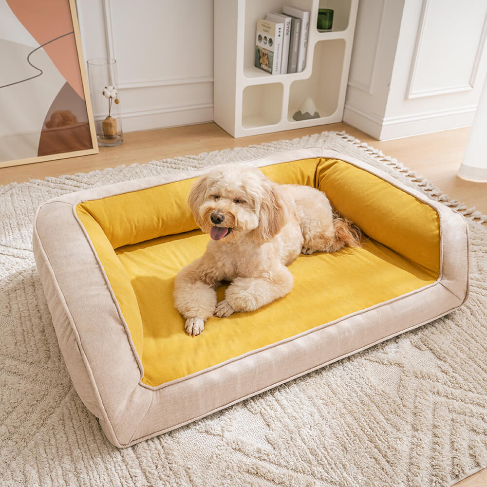 Bequemes Orthopädisches Hundesofabett mit voller Unterstützung