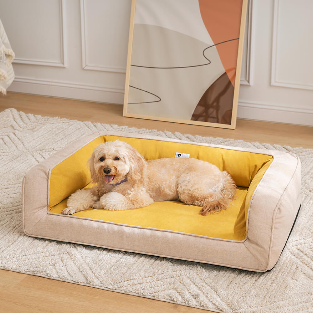 Bequemes Orthopädisches Hundesofabett mit voller Unterstützung