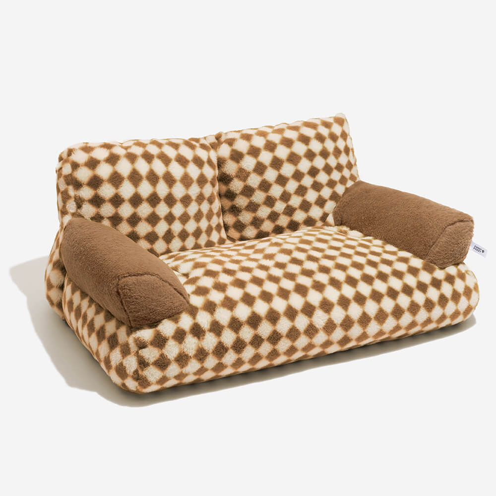 Vintage Leisure Diamond Katze Schlafsofa mit Rautenmuster
