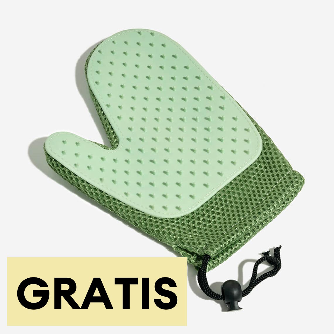 Doppelseitiger Fellpflegehandschuh aus Silikon mit schwimmender Haustierbürste