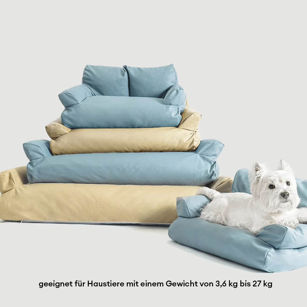 Gemütliches Hundesofabett aus Kratzfestem und Wasserdichtem Kunstleder