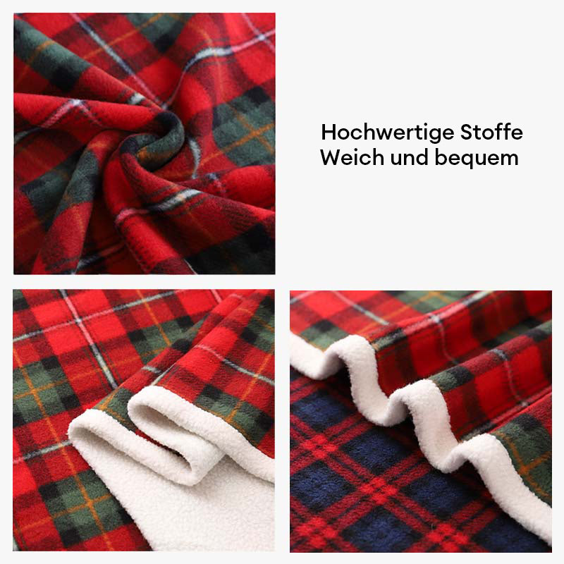 Große Karierte Hundedecke