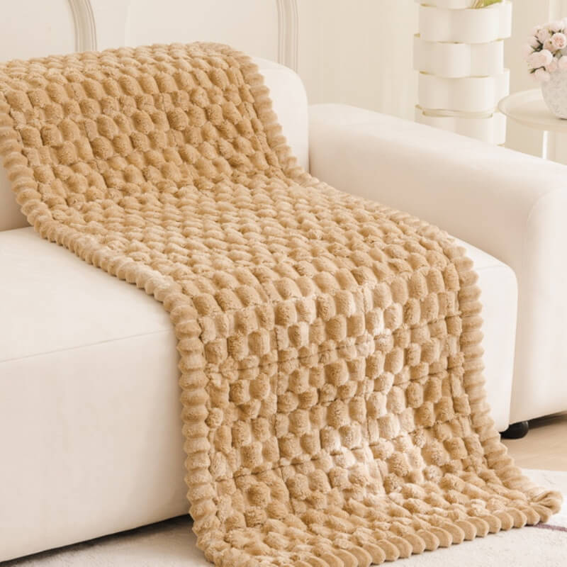 Honigwaben Plüsch Verdickte Weiche Sofa Dekoration Haustiermatte Couchbezug