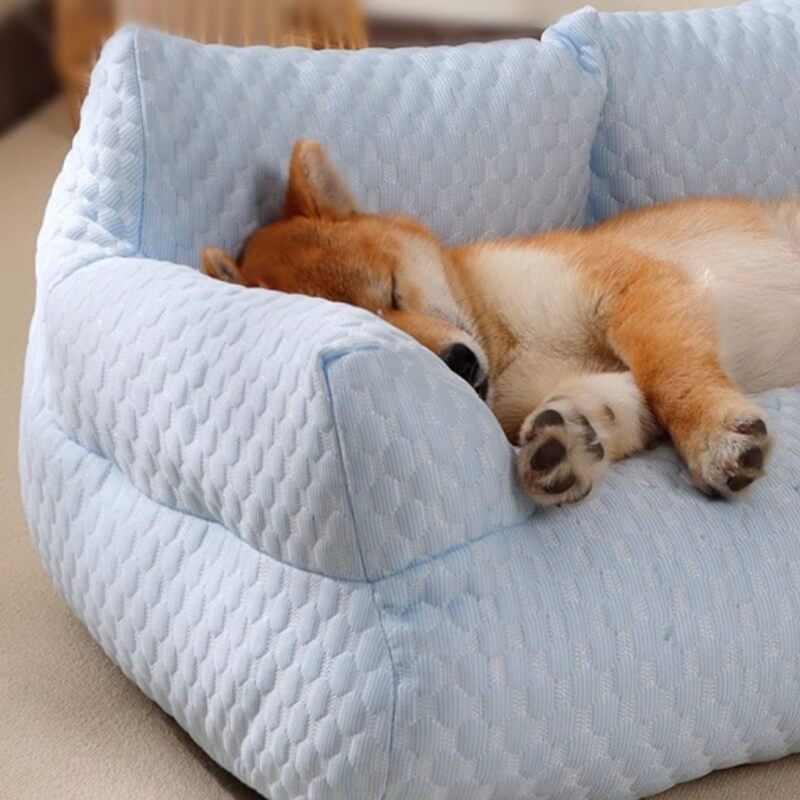 Kühlendes Atmungsaktives Waschbares Hundesofa aus Eisseide