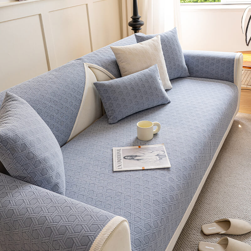 Wasserabweisender und Ölbeständiger Sofabezug aus Jacquard-Chenille-Stoff