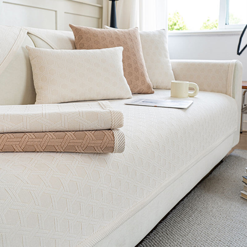 Wasserabweisender und Ölbeständiger Sofabezug aus Jacquard-Chenille-Stoff