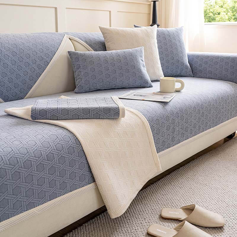 Wasserabweisender und Ölbeständiger Sofabezug aus Jacquard-Chenille-Stoff