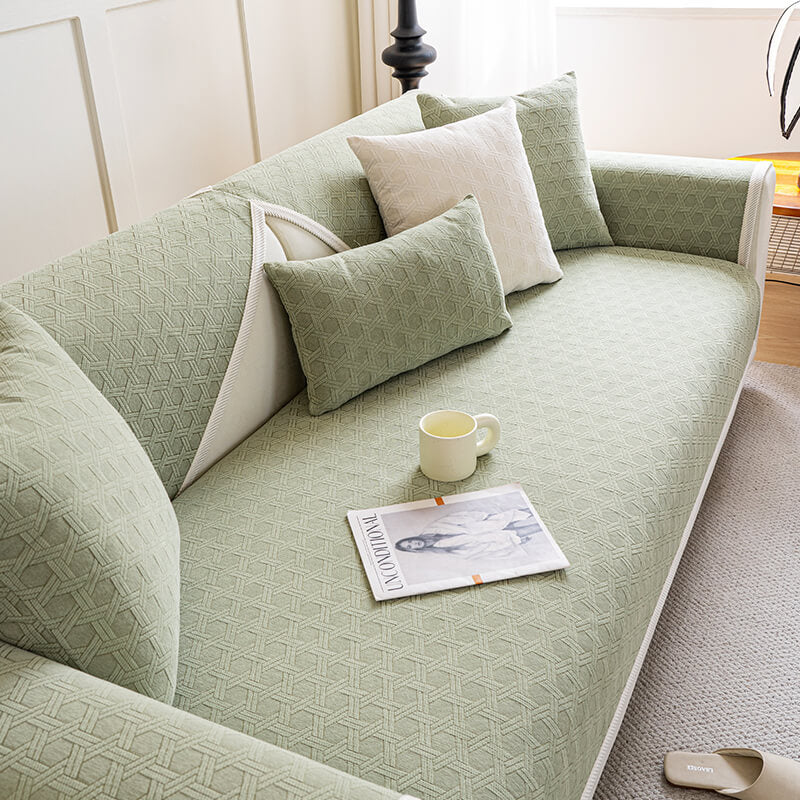 Wasserabweisender und Ölbeständiger Sofabezug aus Jacquard-Chenille-Stoff
