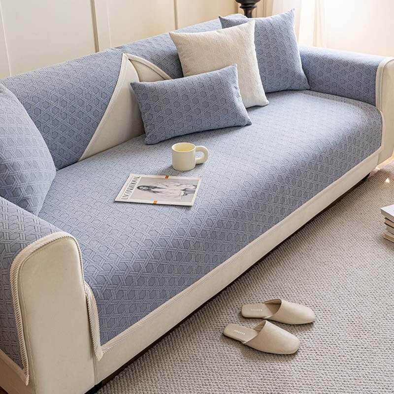 Wasserabweisender und Ölbeständiger Sofabezug aus Jacquard-Chenille-Stoff