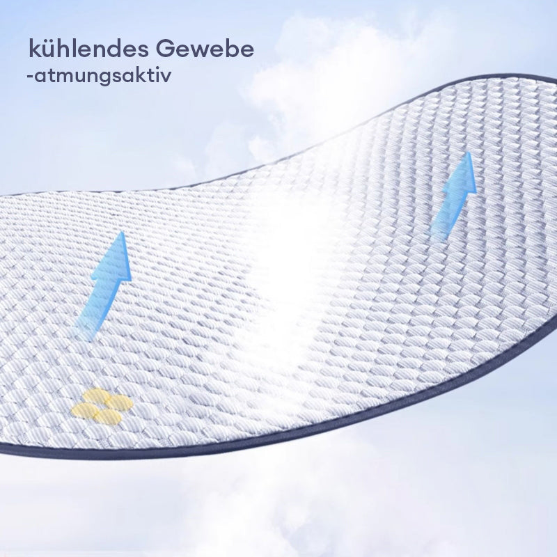Kühlender Atmungsaktiver Autositzschutz aus Eisseide für den Autositz