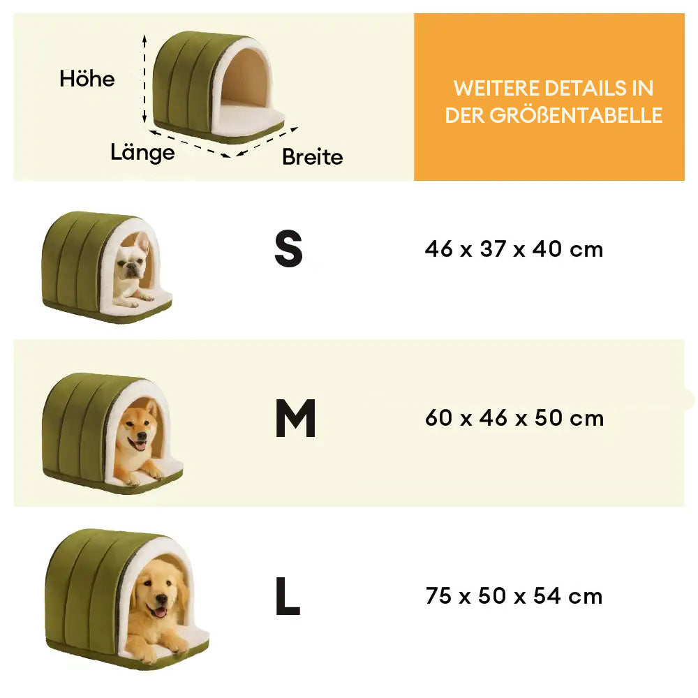 Höhlenstil Warmes Tiefschlaf Gemütliches Katzenhöhle Hundehütte