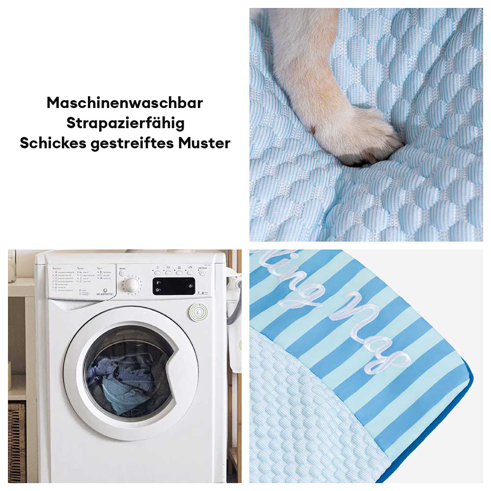 Große Waschbare Kühlende Rutschfeste Hundematte - Kühlende Nickerchen