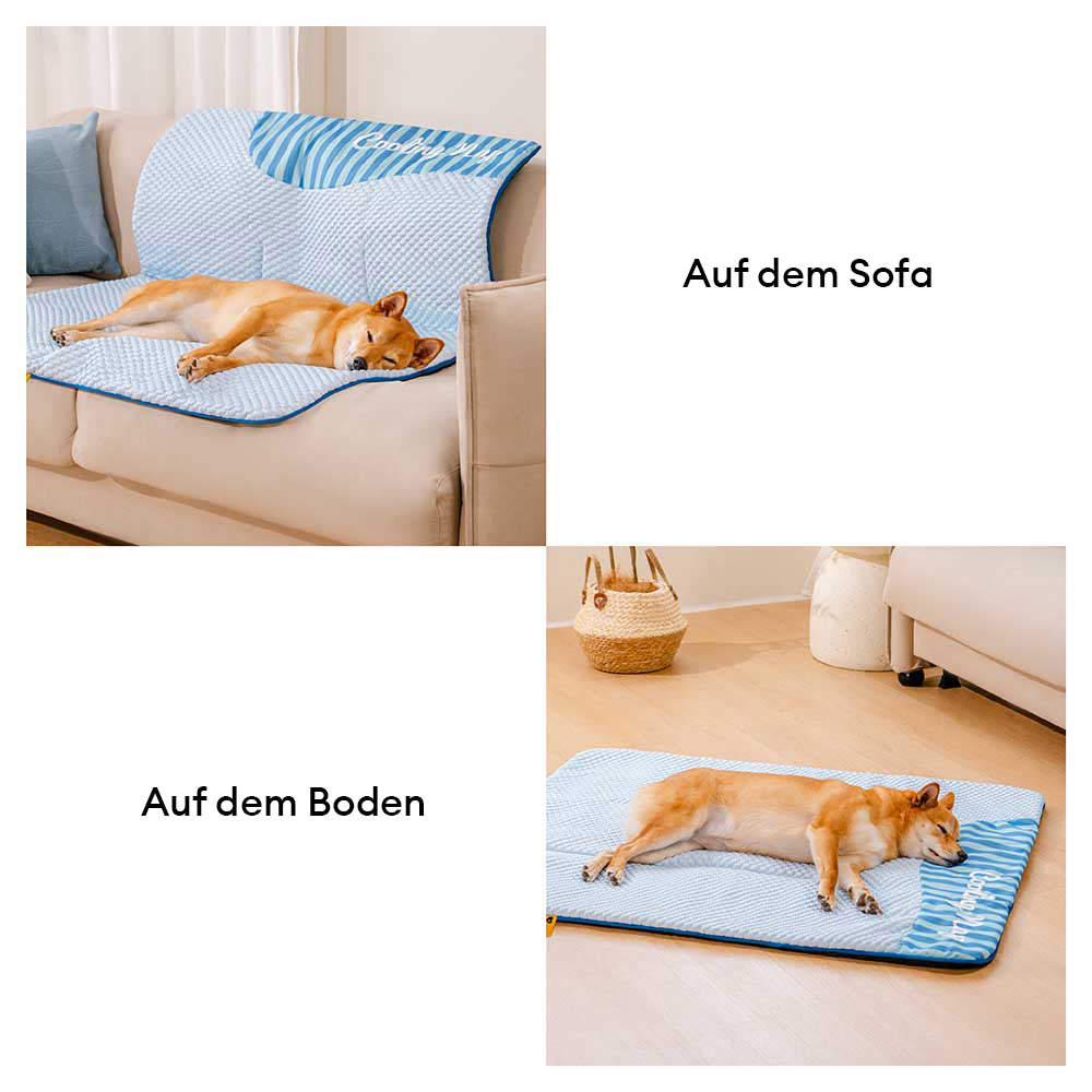 Große Waschbare Kühlende Rutschfeste Hundematte - Kühlende Nickerchen