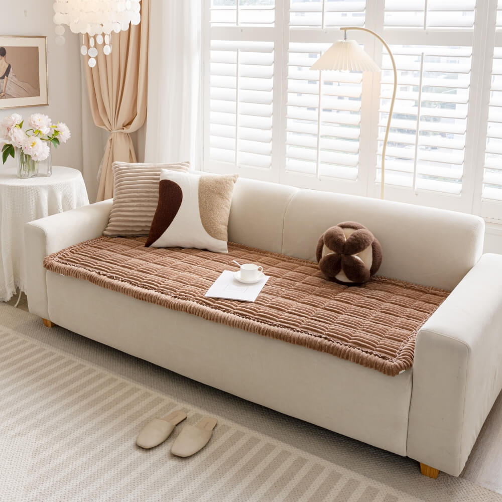 Faul weiche Fleece atmungsaktive Haustiermatte rutschfester Wohnzimmercouchbezug