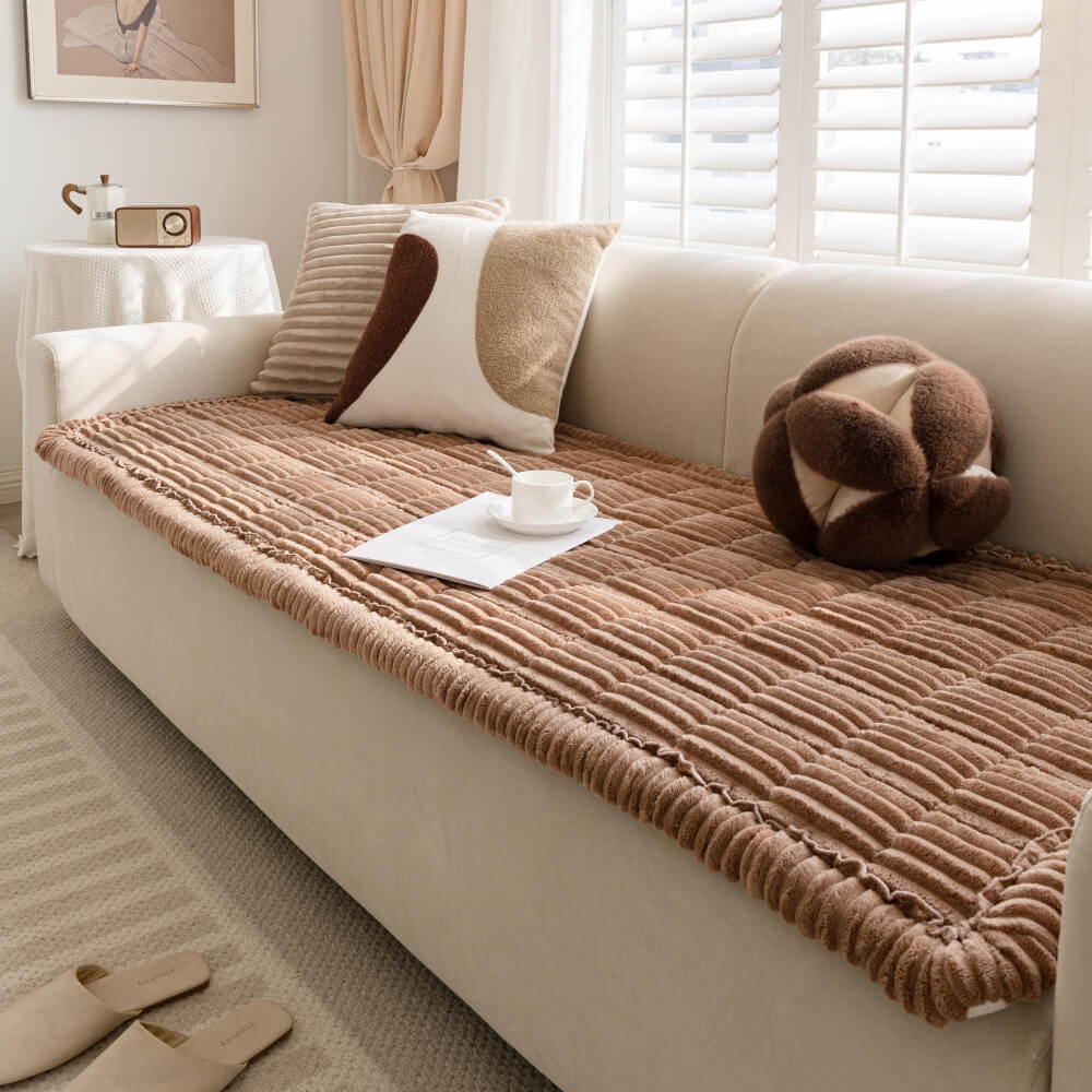 Faul weiche Fleece atmungsaktive Haustiermatte rutschfester Wohnzimmercouchbezug